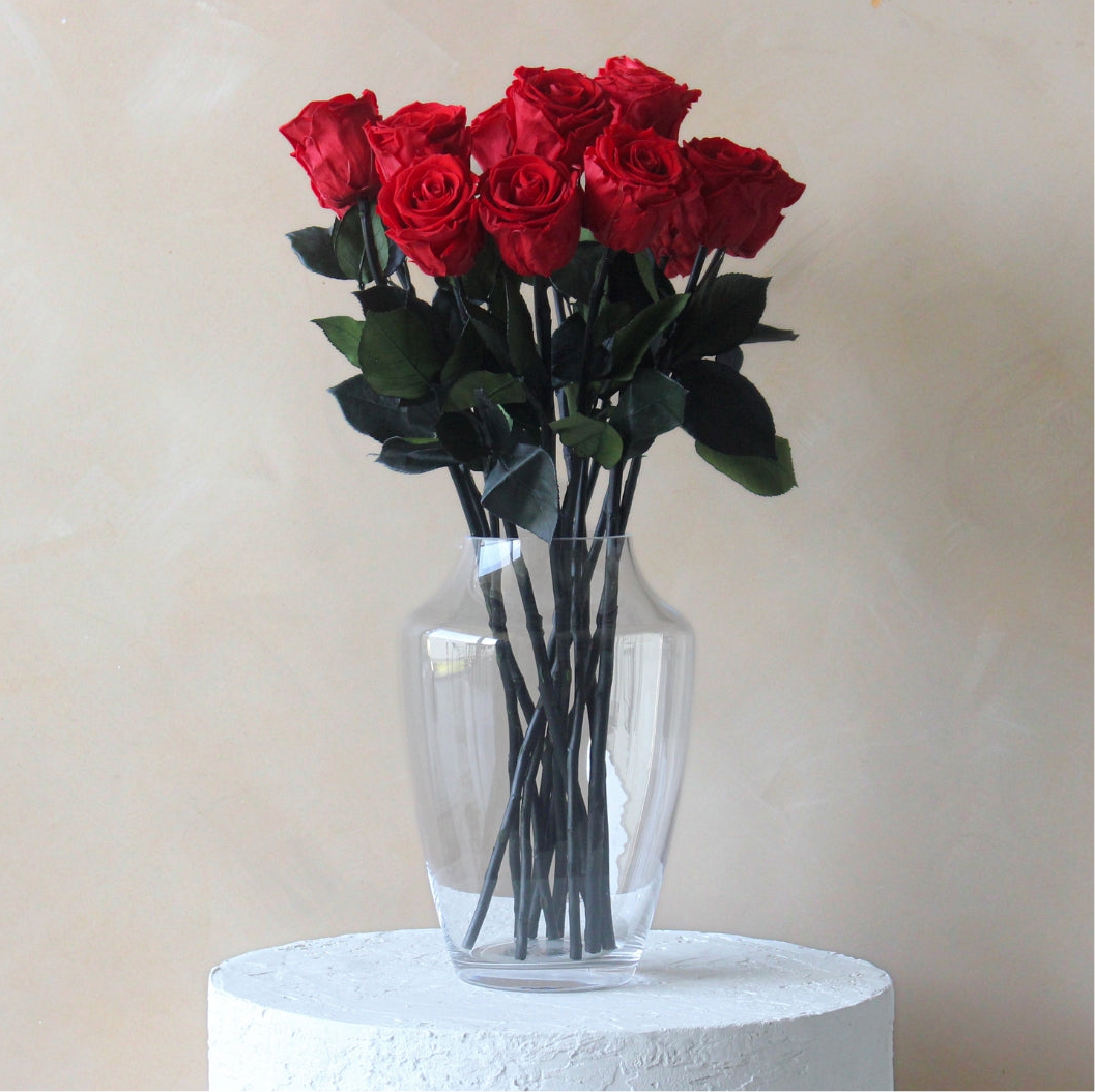 Long Stemmed Roses (with Vase)