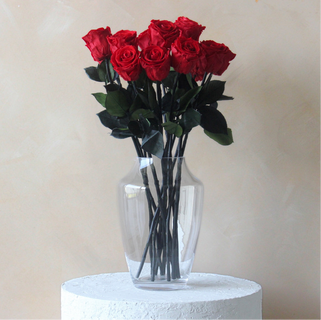 Long Stemmed Roses (with Vase) [SYDNEY ONLY]