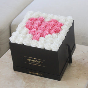 Grand Square Box - Heart Design