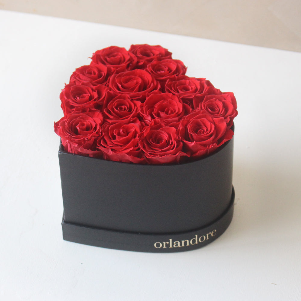 Small Heart Box – Orlandore Everlasting Roses