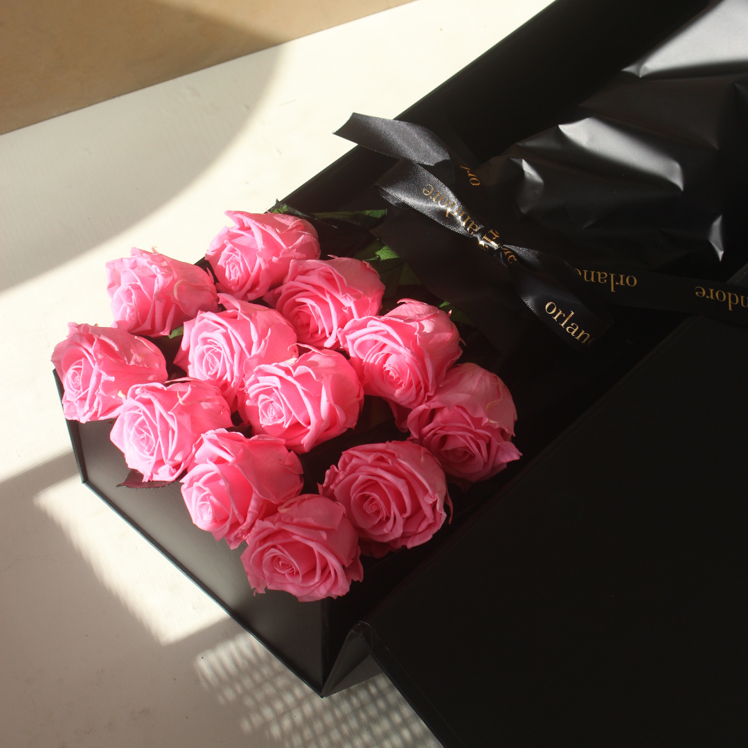 Long Stemmed Roses (with gift box)