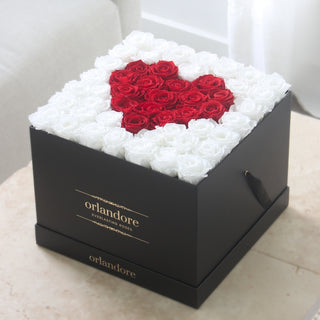 Grand Square Box - Heart Design