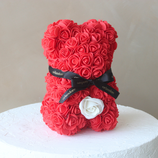Red Rose Bear - 25cm